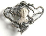 Jugendstil Collier Antlitz